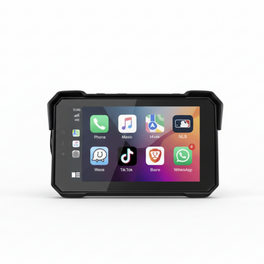 Écran 5 pouces HD+ compatible CarPlay & Android pour Moto