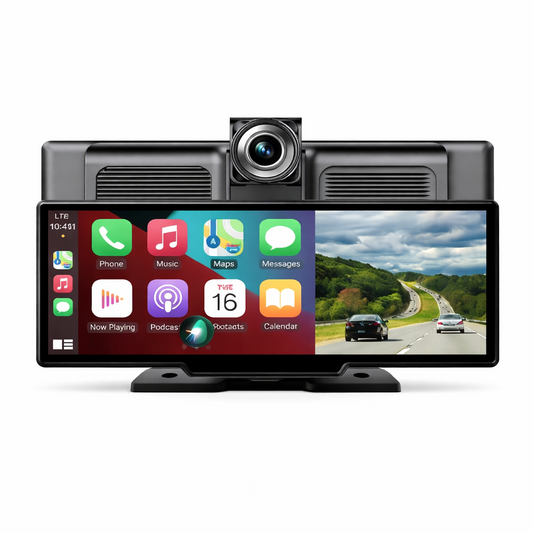 Écran 10,5 Pouces 4K Dashcam Intégrée compatible CarPlay & Android